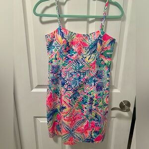 Lilly Pulitzer Shelli Stretch Dress- Multi Dancing on the Deck- Size 0